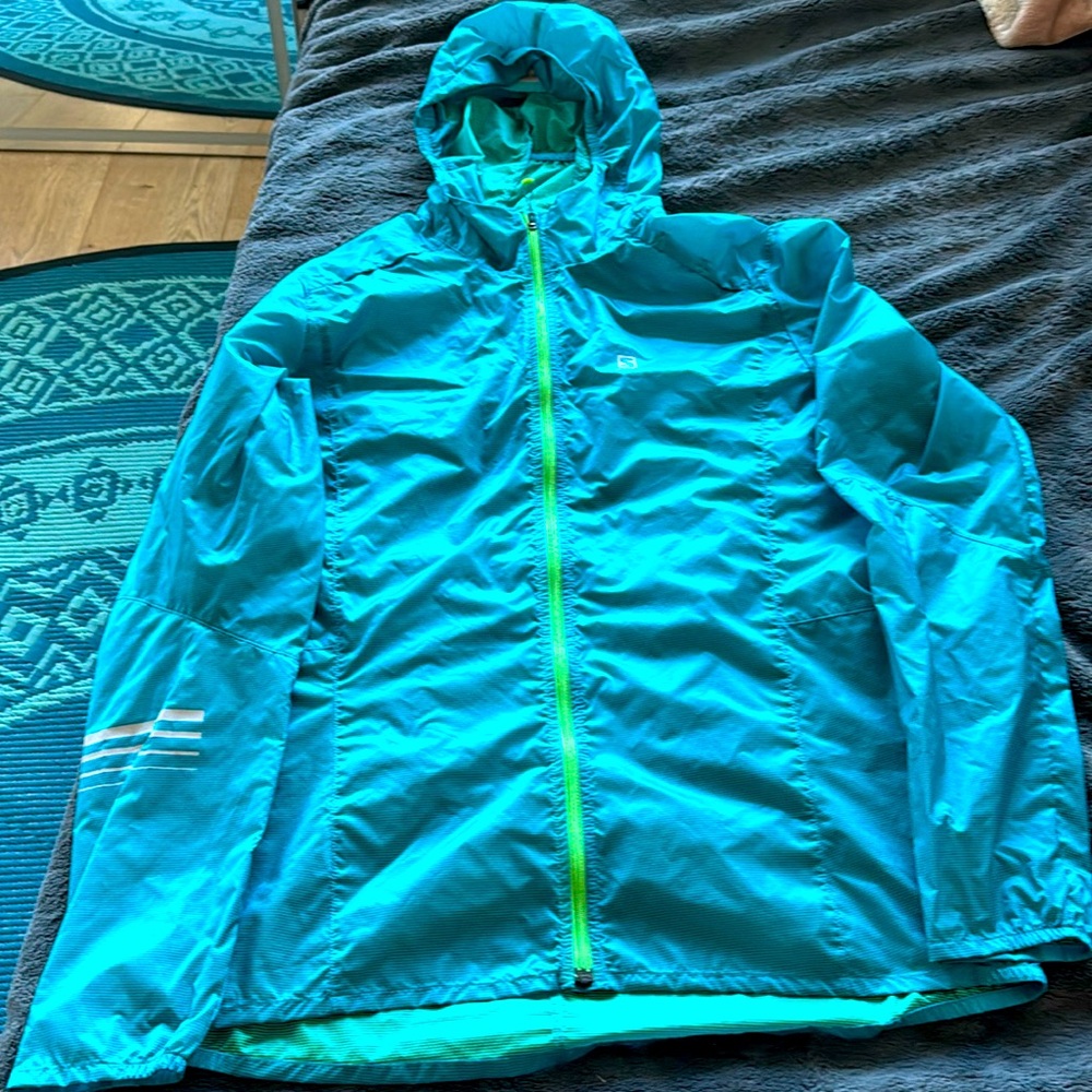 Salomon women rain coat running XL